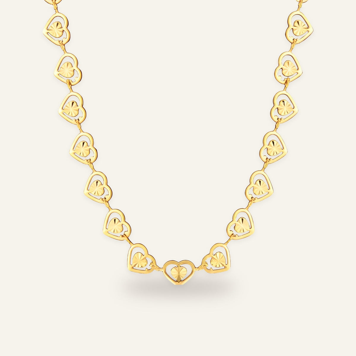 Diya Heart Link Necklace, a ₹499 Diwali gift idea from The 499 Store