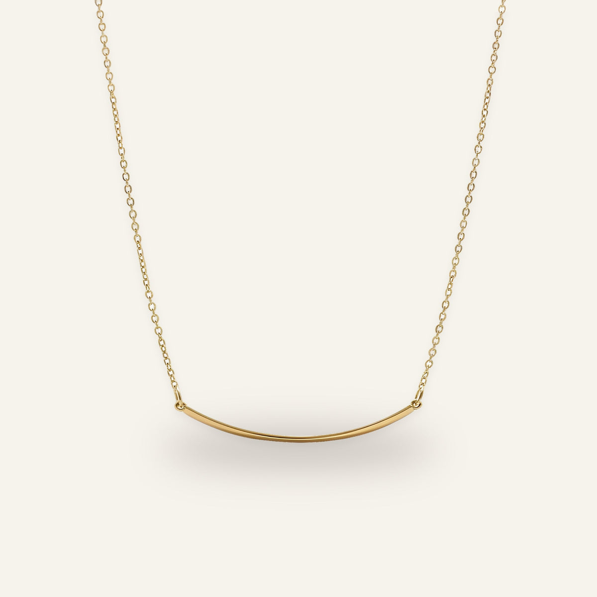 Thea Arc Bar Necklace, gold-plated anti-tarnish necklace
