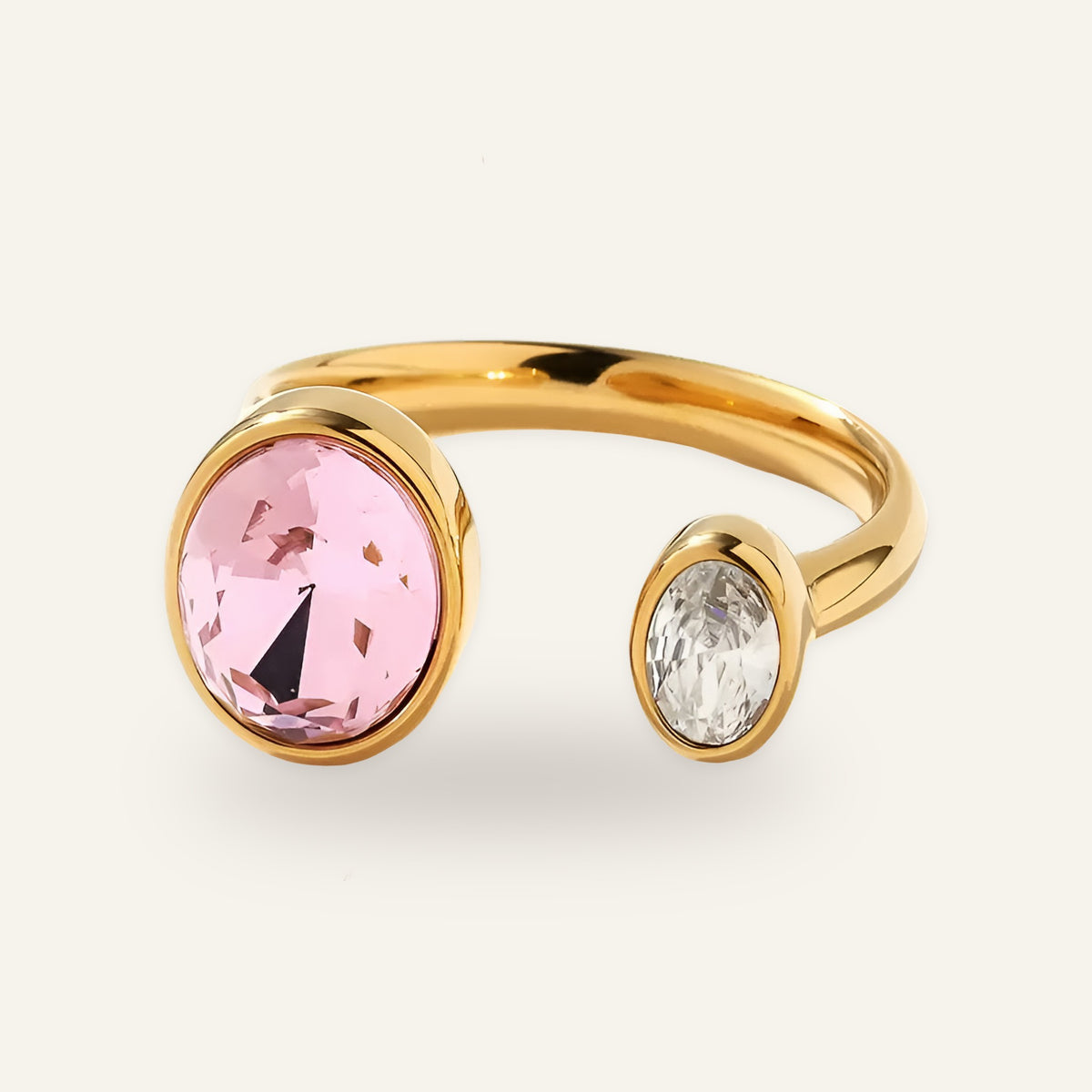 Leela Pink Zircon Open Ring