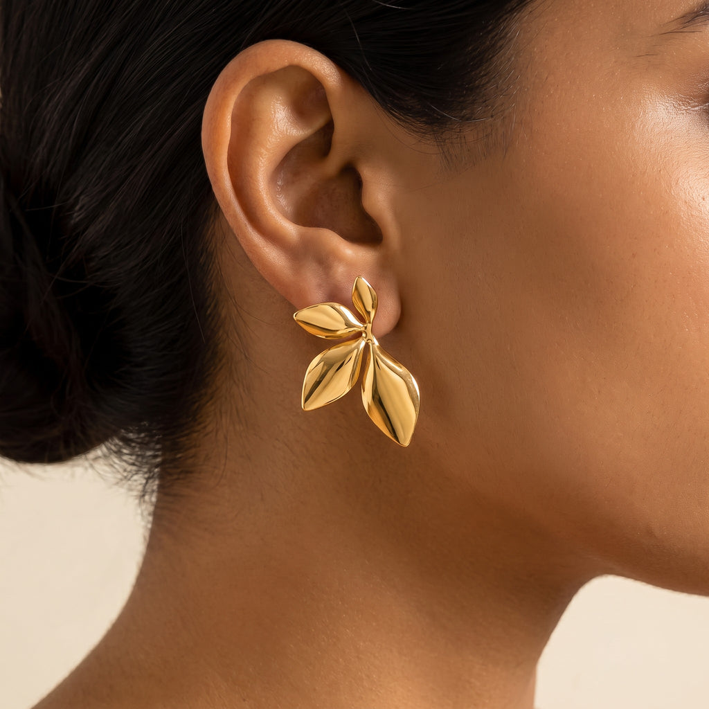 Mira Petal Studs - view 2