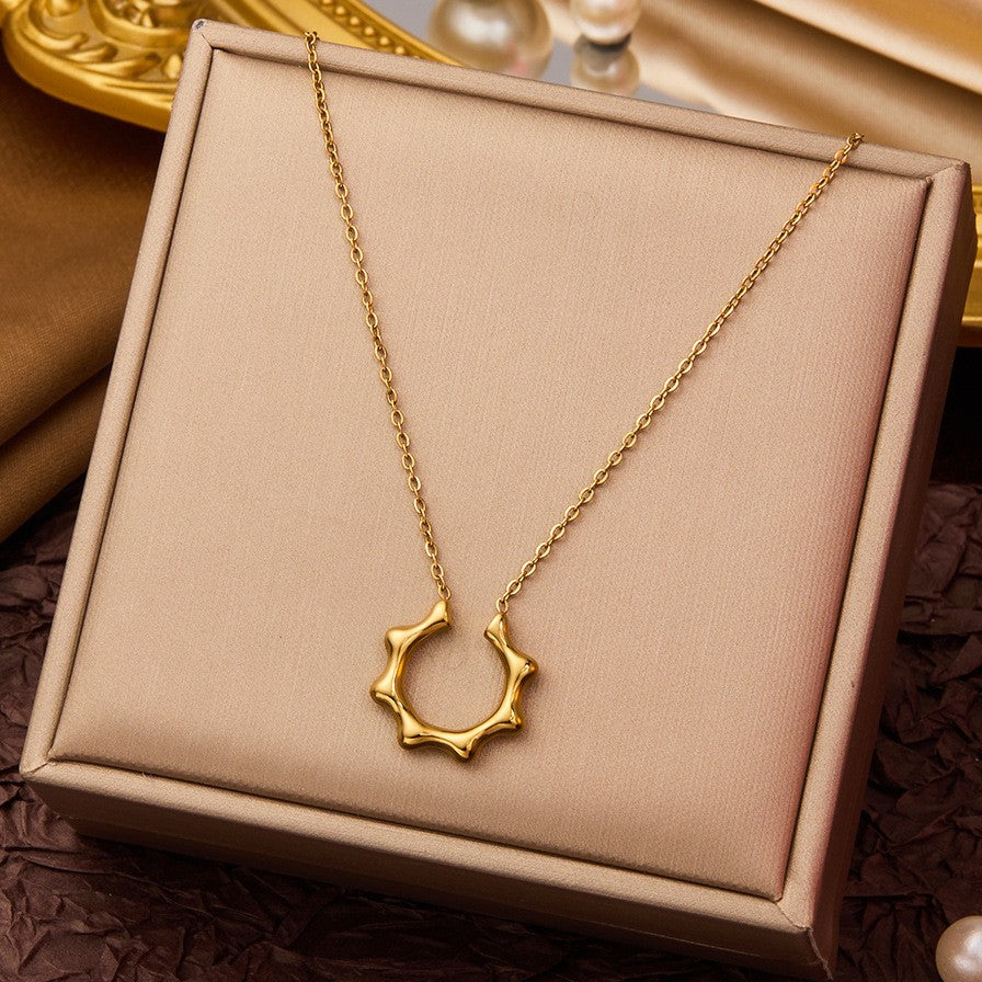 Surya Sun Pendant Necklace - view 3