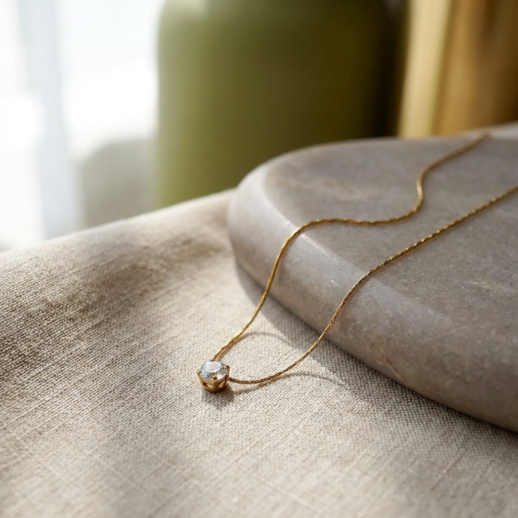Astra Solitaire Necklace - view 3