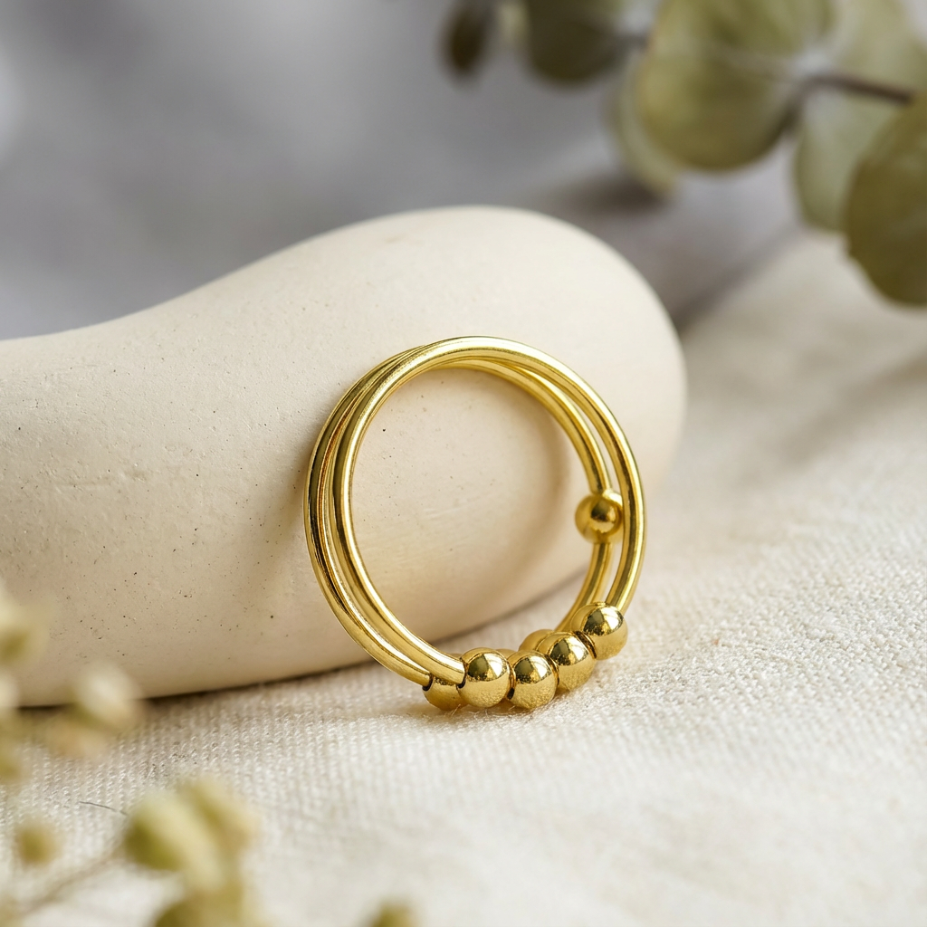 Pia Double Bead Ring - view 2