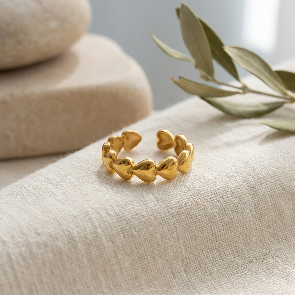 Amour Puffed Heart Ring - view 4
