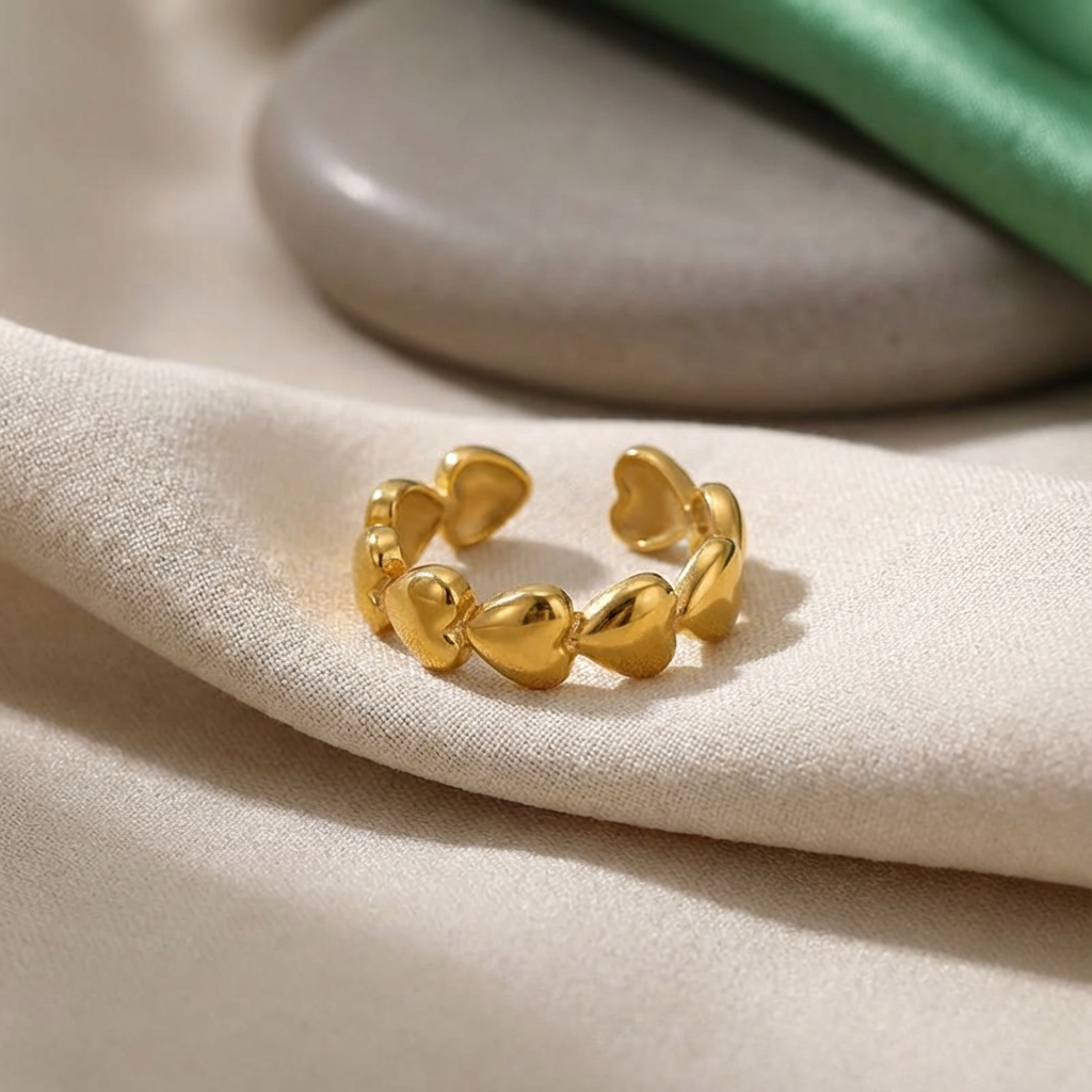 Amour Puffed Heart Ring - view 3