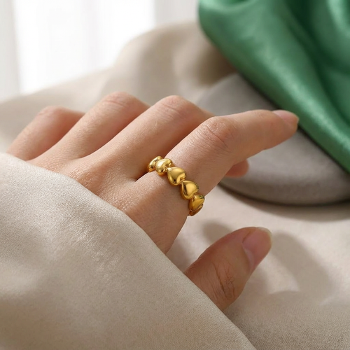 Amour Puffed Heart Ring - view 2
