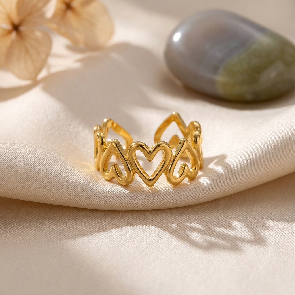 Rumi Open Hearts Ring - view 3