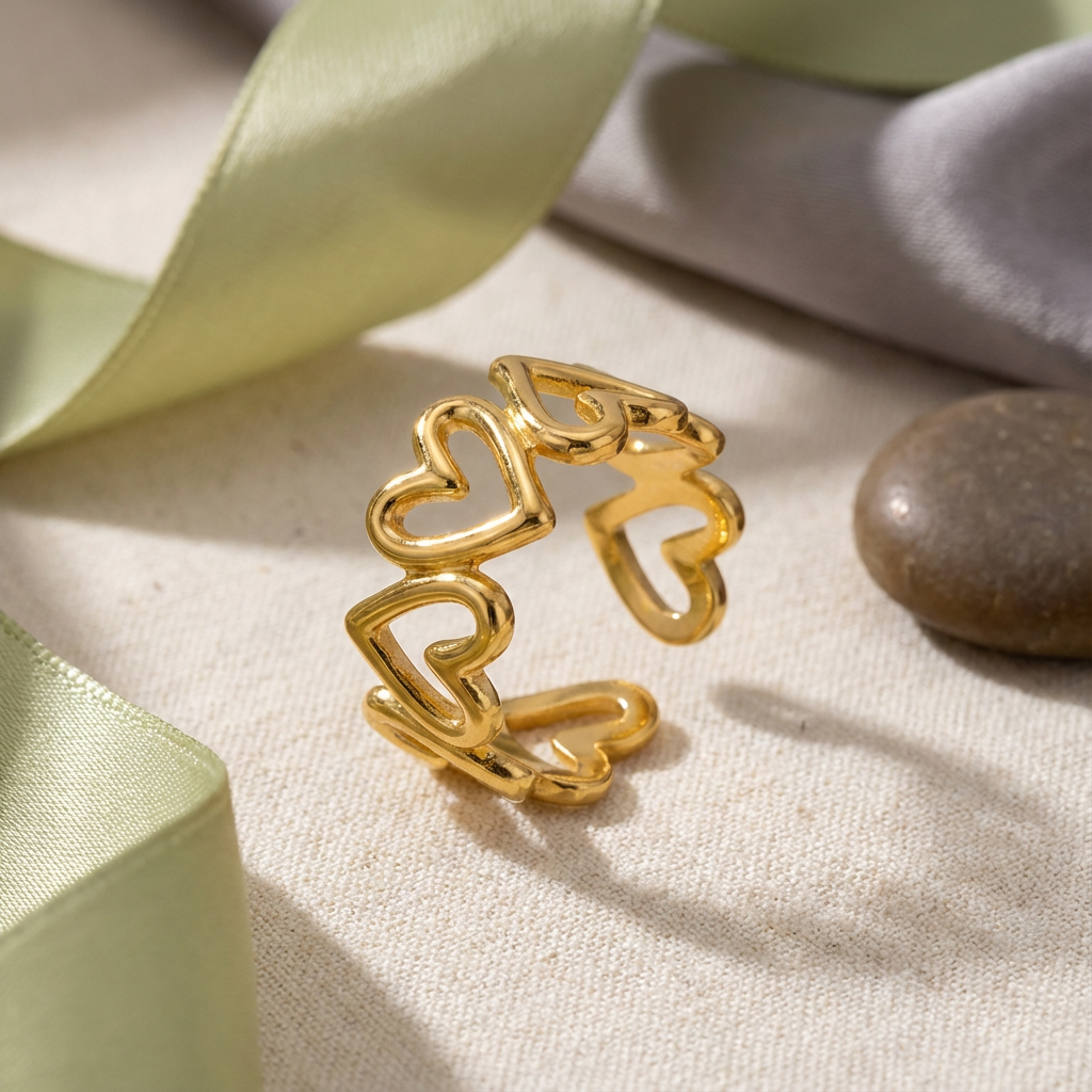 Rumi Open Hearts Ring - view 2