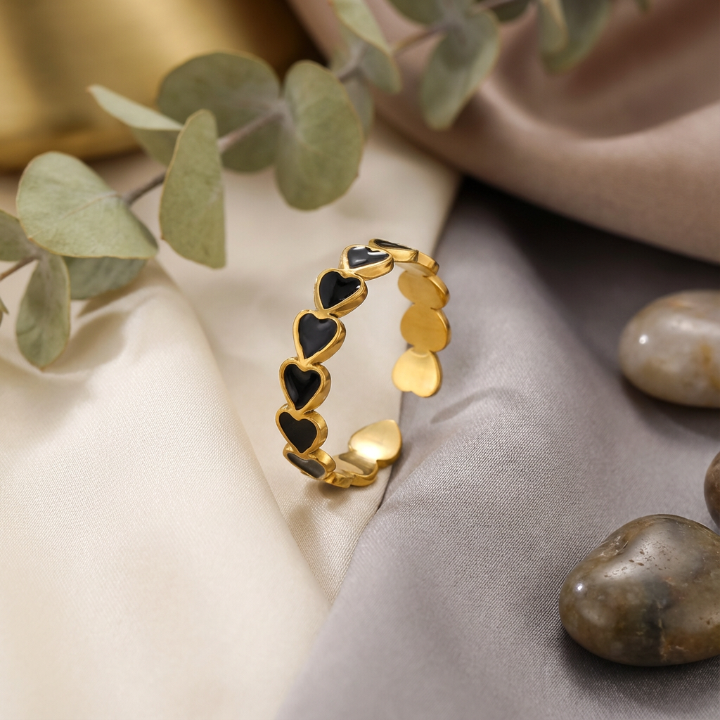 Nyx Black Heart Ring - view 4