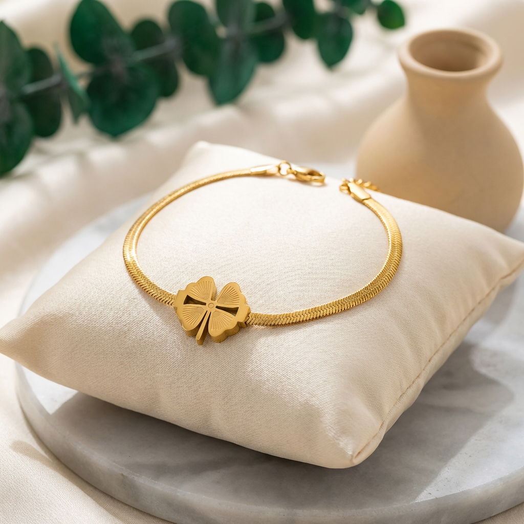 Bhagya Clover Snake Bracelet - view 4