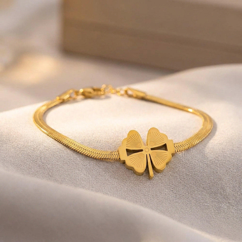Bhagya Clover Snake Bracelet - view 3