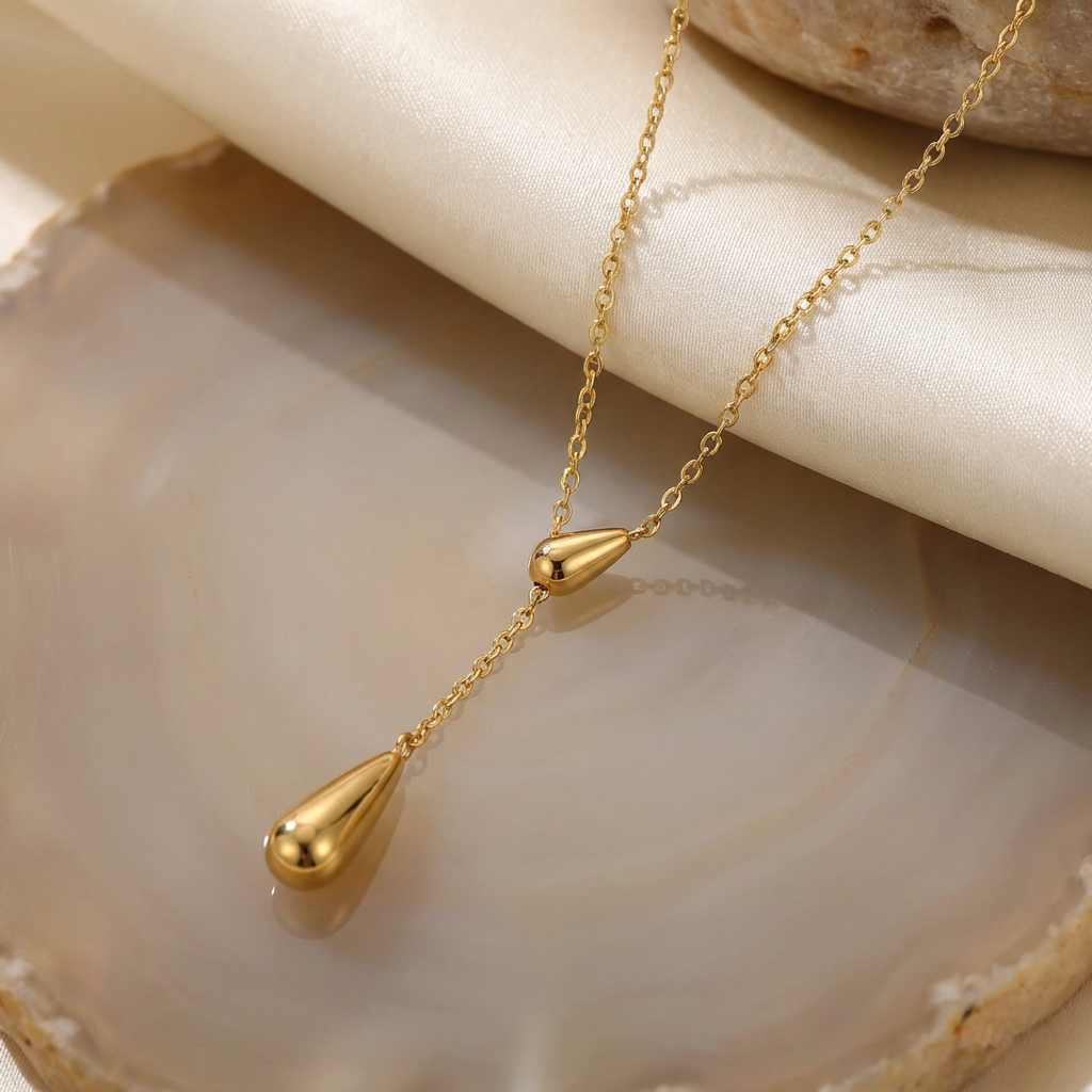 Dew Drop Lariat Necklace - view 3