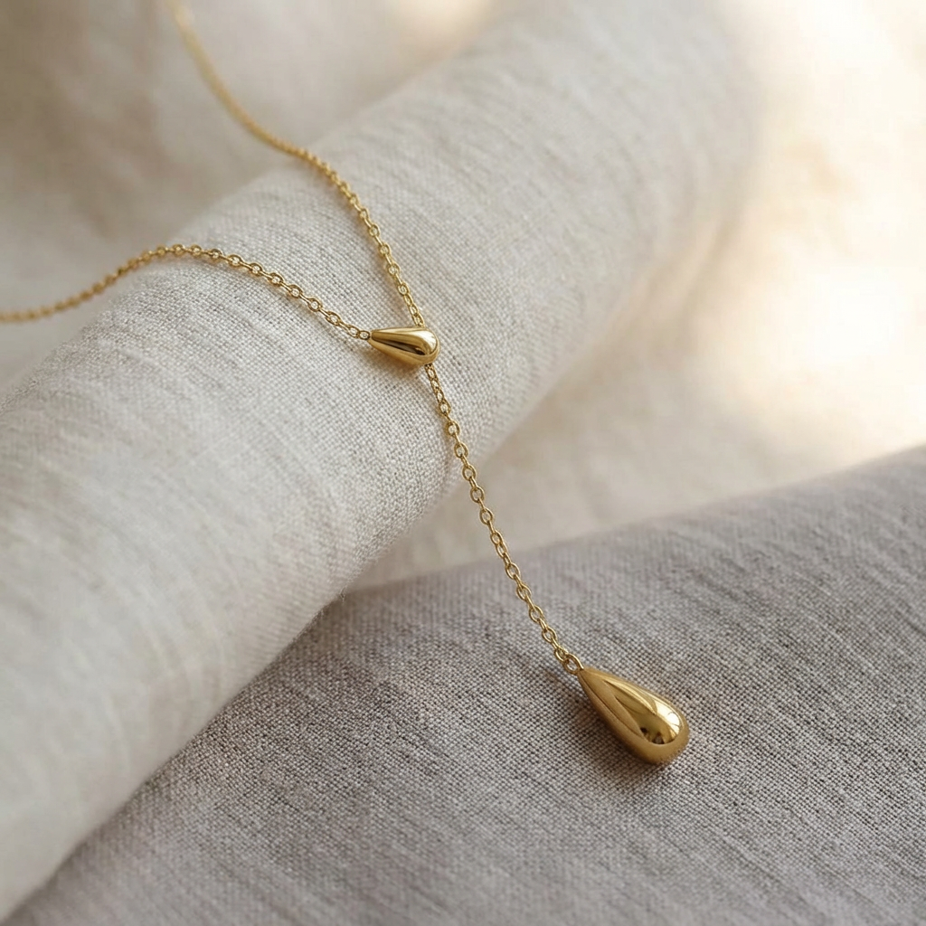 Dew Drop Lariat Necklace - view 4