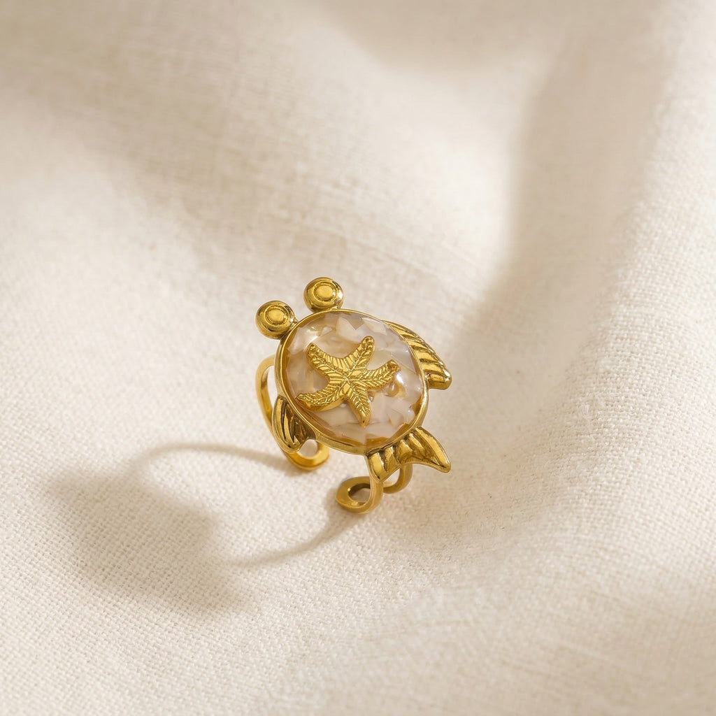 Ziva Starfish Open Ring - view 3