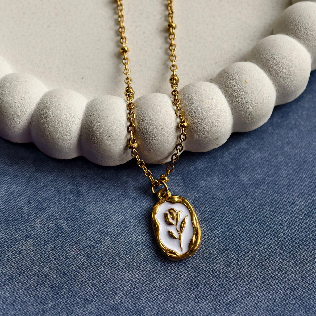 Gaia Flower Medallion Necklace - view 4