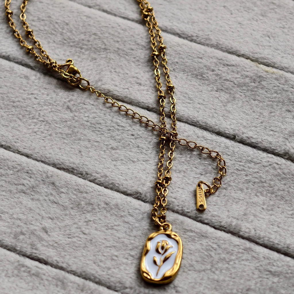 Gaia Flower Medallion Necklace - view 5