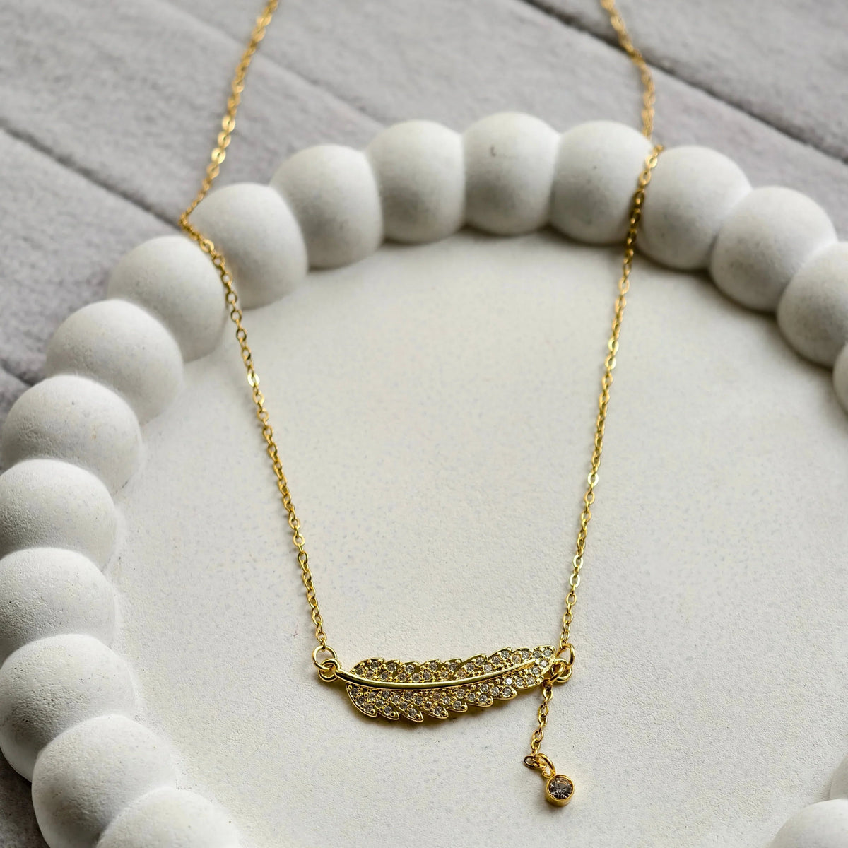 Laurel Leaf Pendant Necklace - view 4