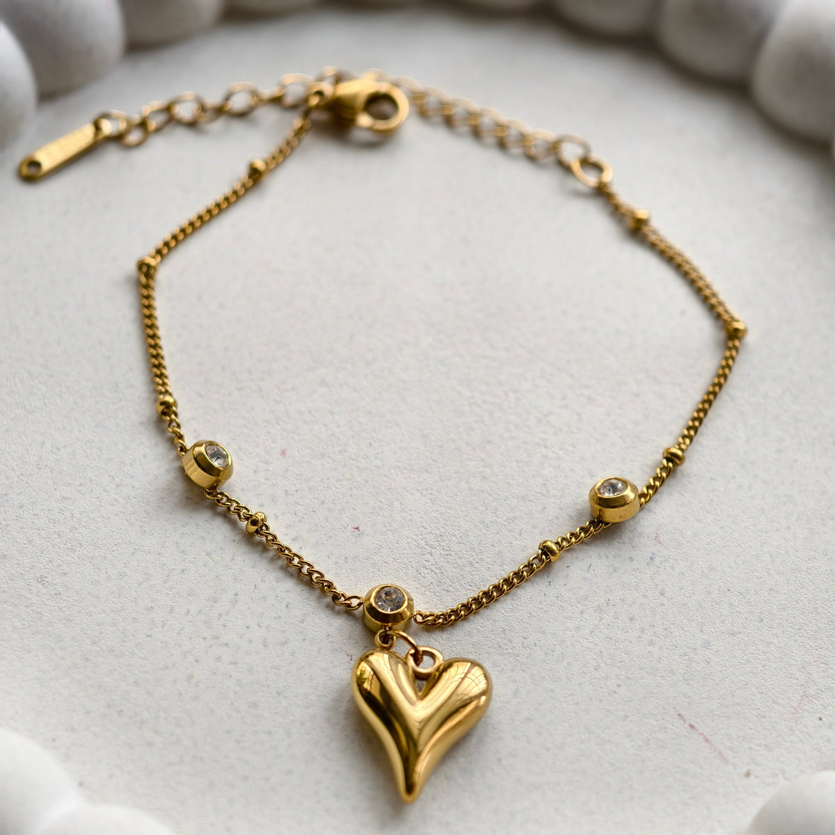 Cleo Heart Charm Bracelet - view 5