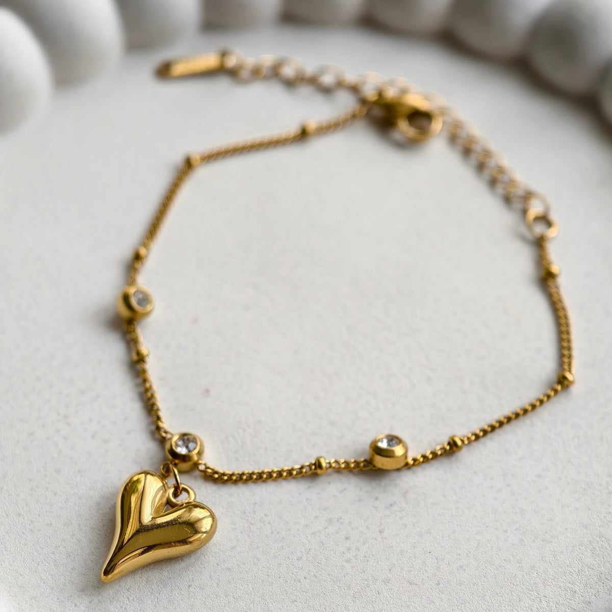 Cleo Heart Charm Bracelet - view 4