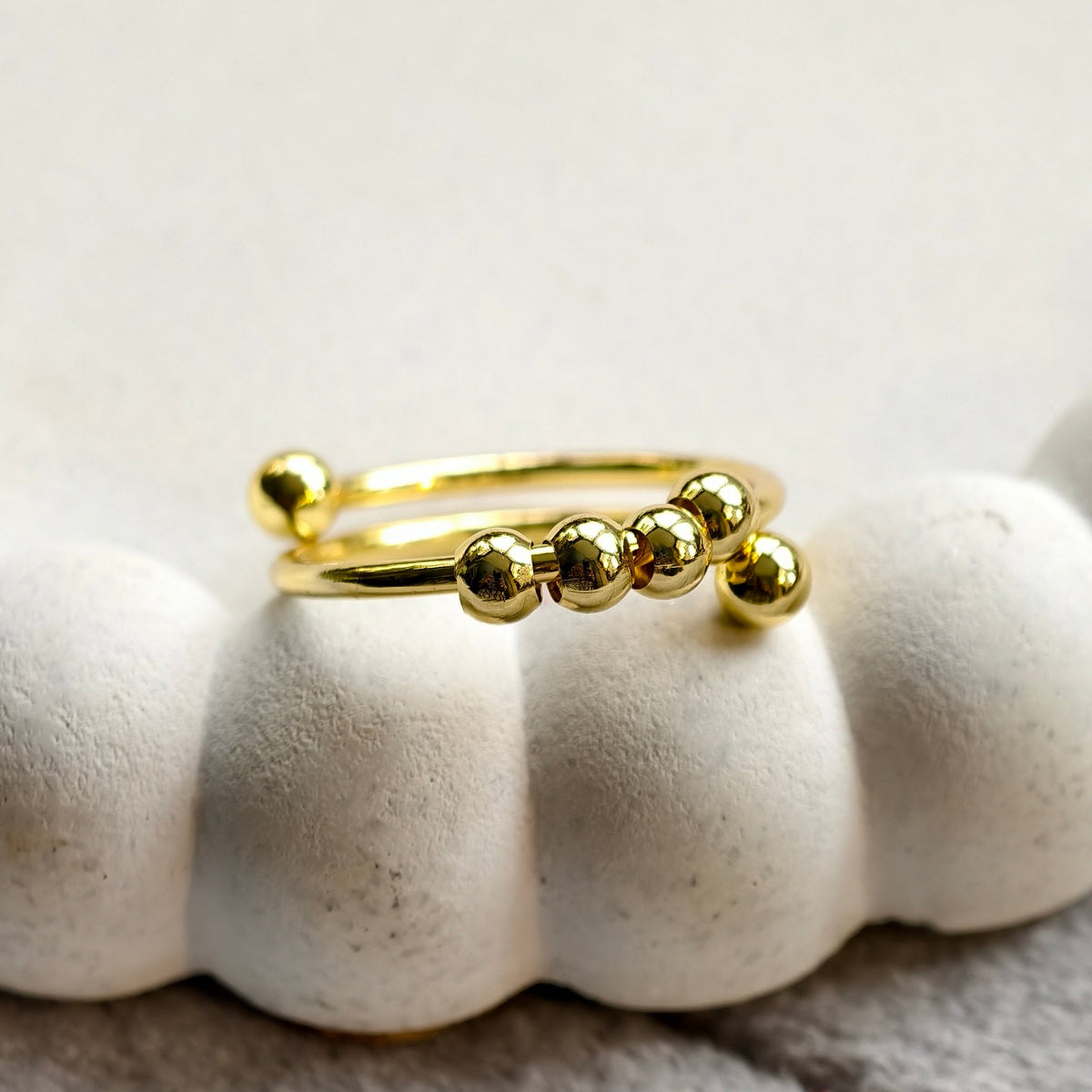 Pia Double Bead Ring - view 4