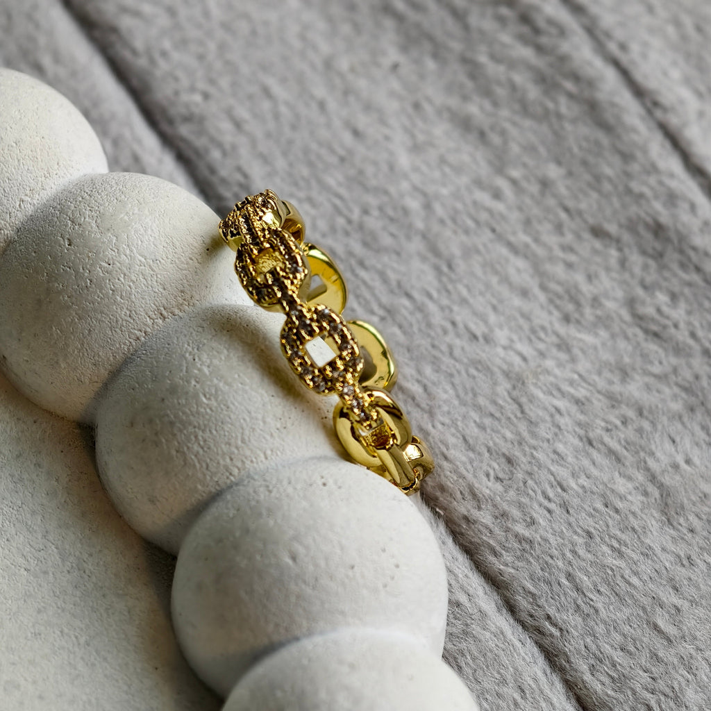 Aria Pavé Link Ring - view 6