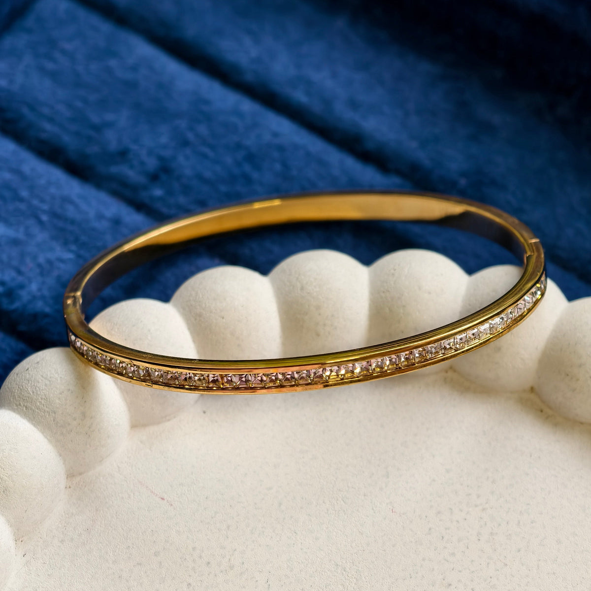 Sana Crystal Line Bangle - view 4