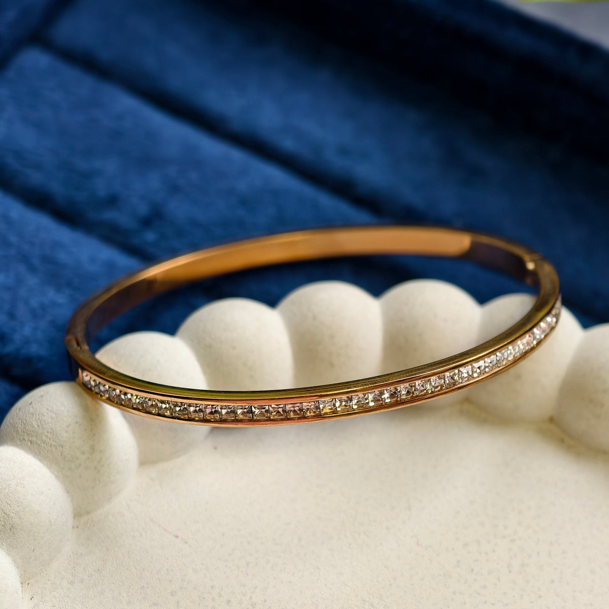 Sana Crystal Line Bangle - view 7