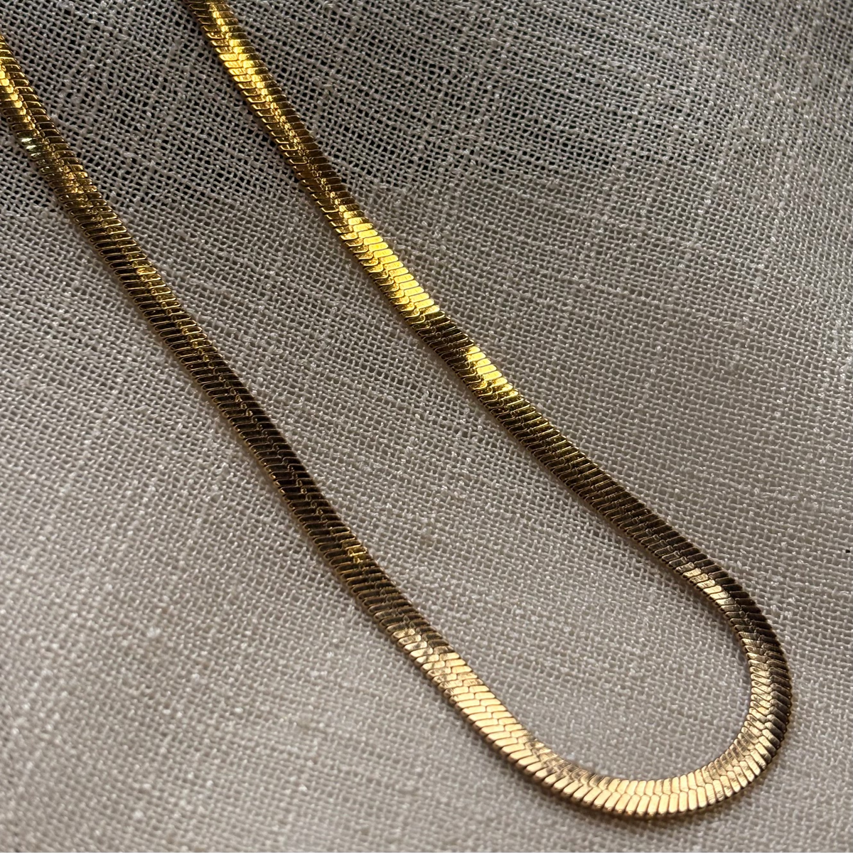 Tessa Herringbone Chain Necklace - view 4