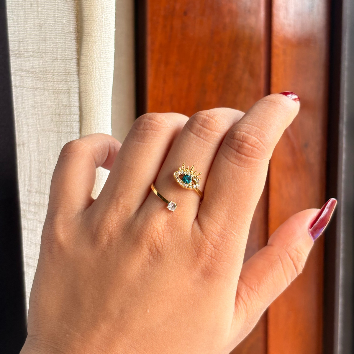 Zoya Evil Eye Ring - view 2