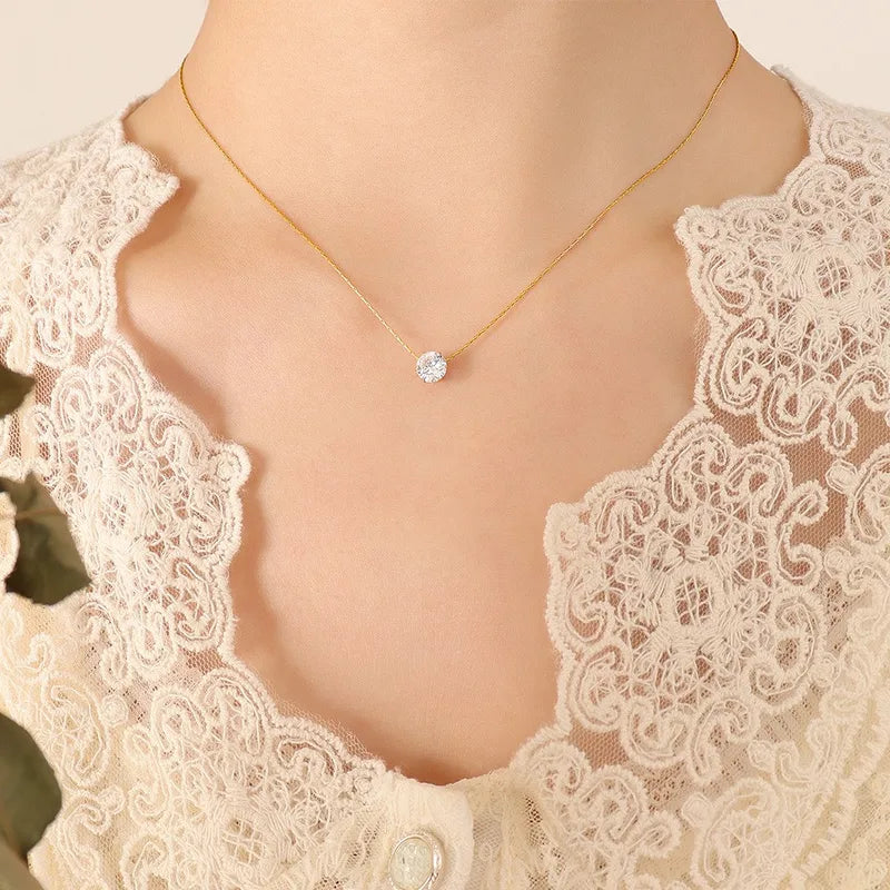 Astra Solitaire Necklace - view 2