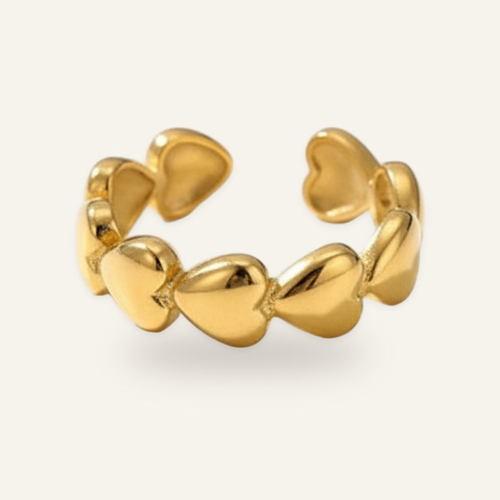 Amour Puffed Heart Ring