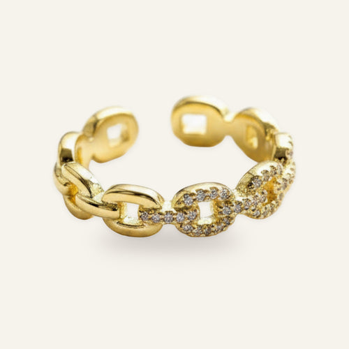 Aria Pavé Link Ring