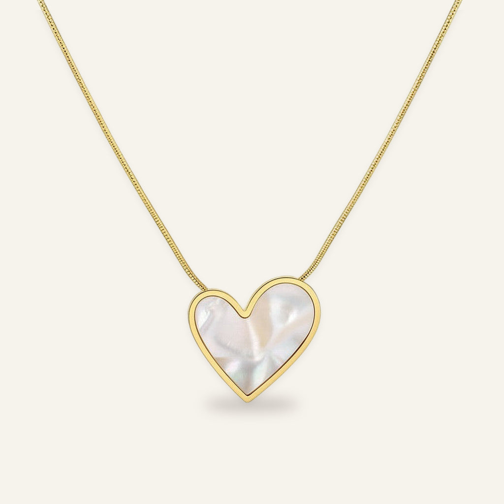 Aura Pearly Heart Necklace