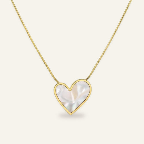 Aura Pearly Heart Necklace