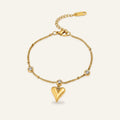 Cleo Heart Charm Bracelet