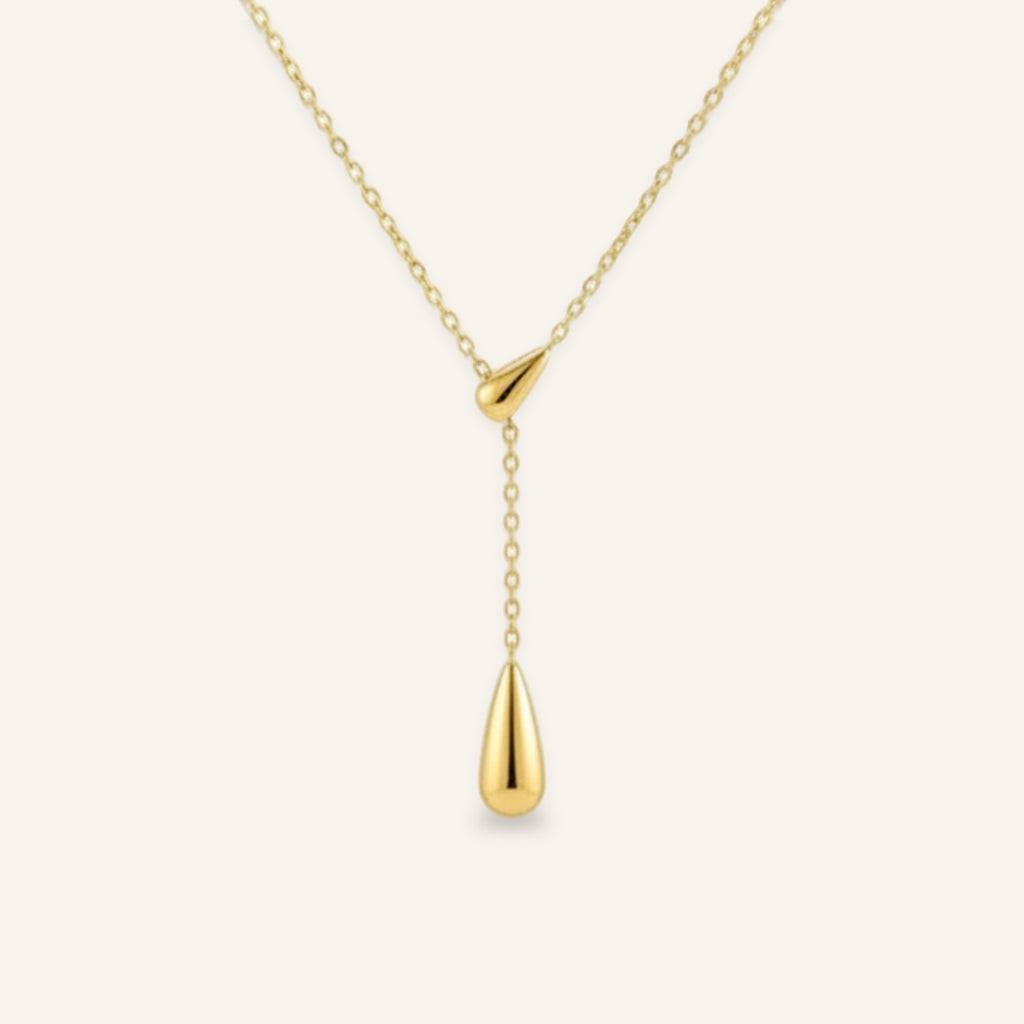 Dew Drop Lariat Necklace