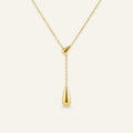Dew Drop Lariat Necklace