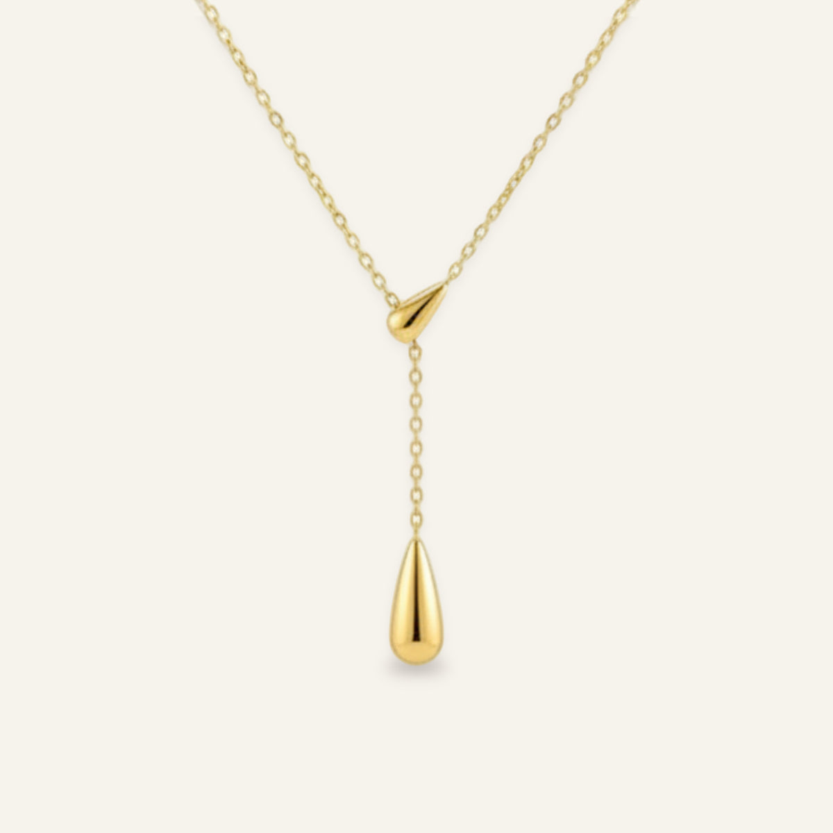 Dew Drop Lariat Necklace