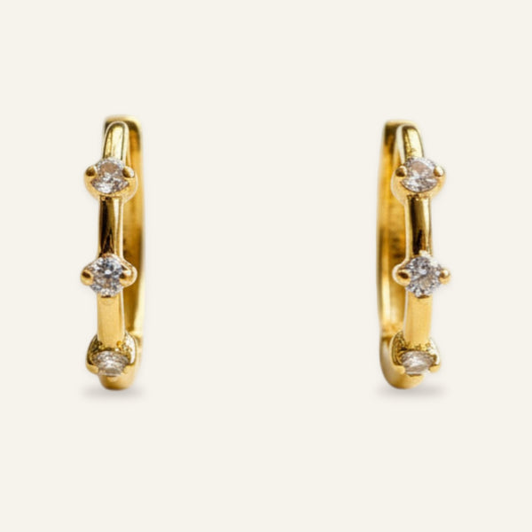 Elara Pavé Mini Hoops