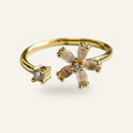 Flora Zircon Blossom Ring