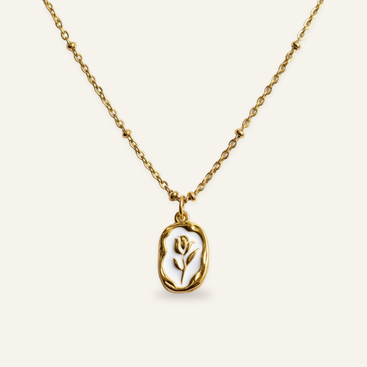 Gaia Flower Medallion Necklace
