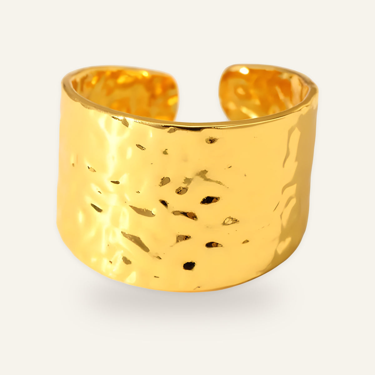 Inara Hammered Open Ring