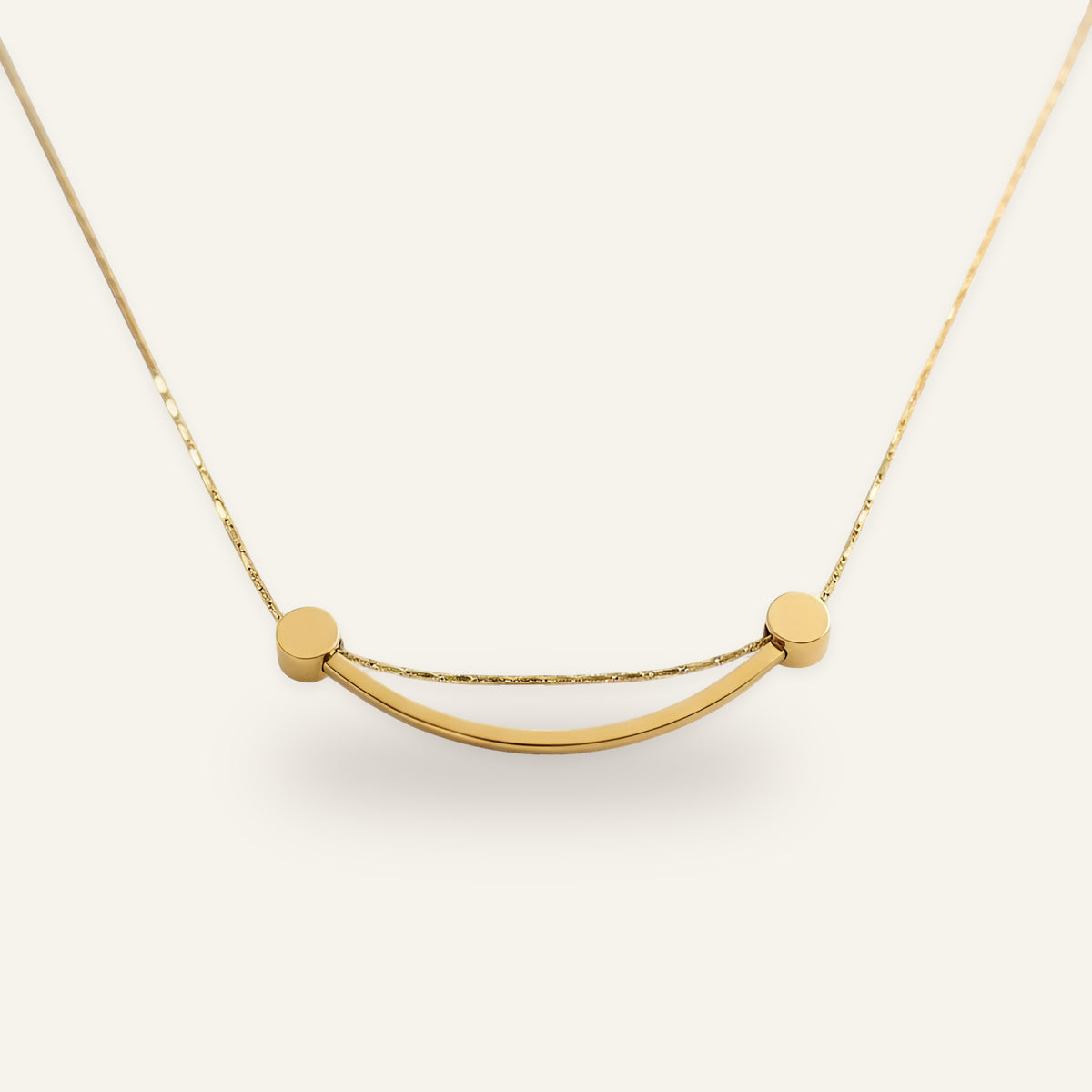 Joy Curved Bar Necklace