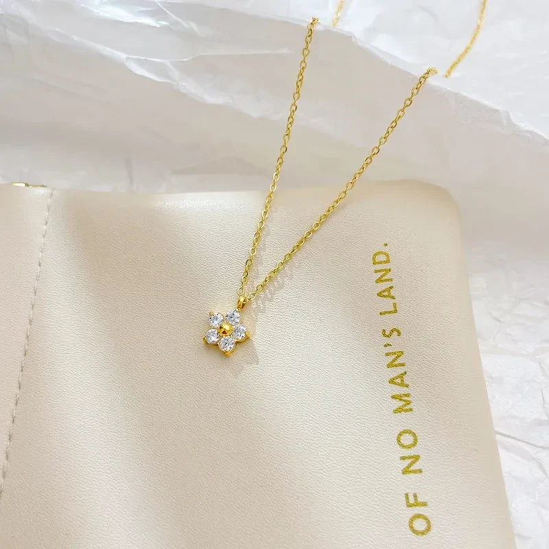 Juhi Flower Pendant Necklace - view 4