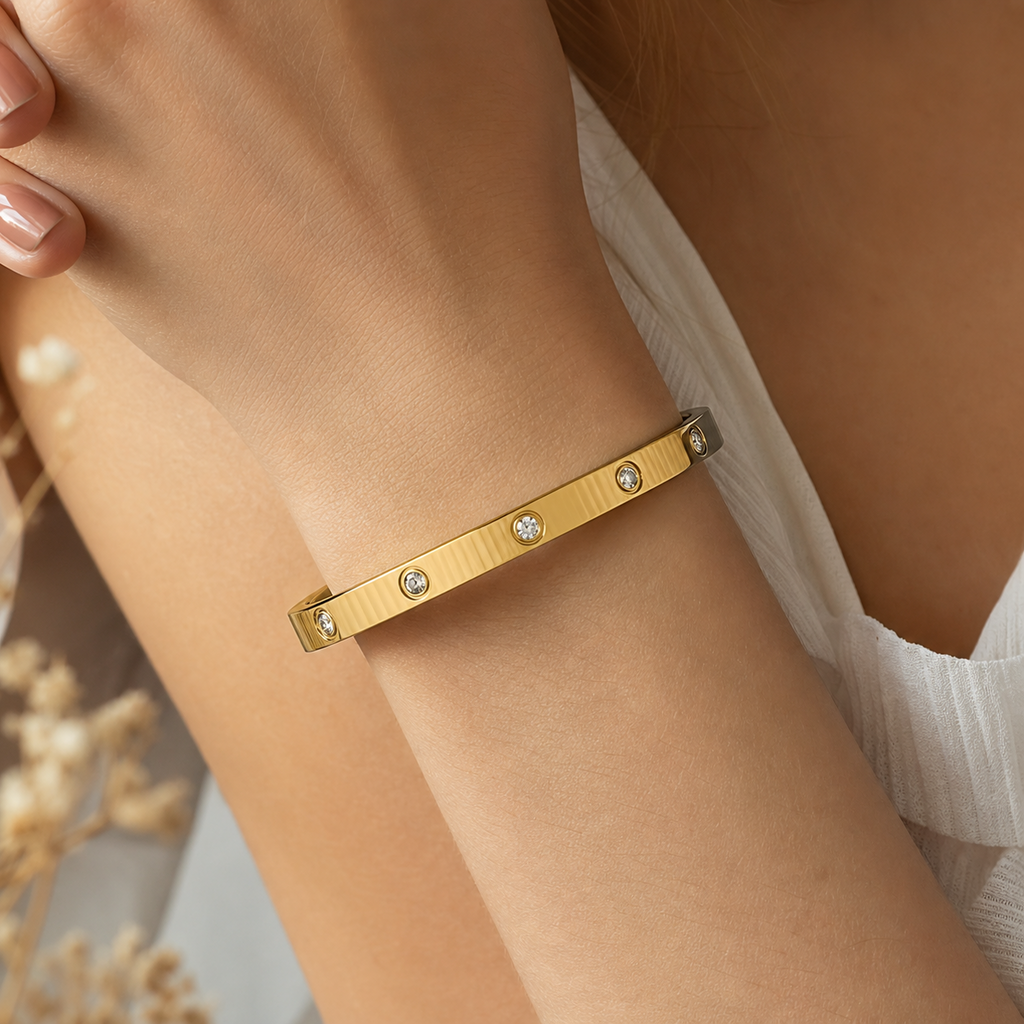 Rani Rhinestone Bangle - view 2