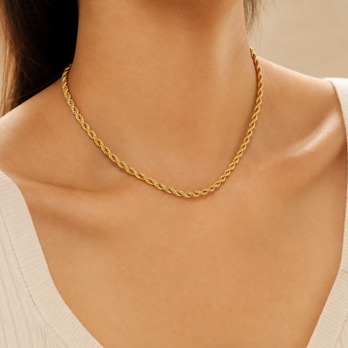 Vesper Rope Chain Necklace - view 2