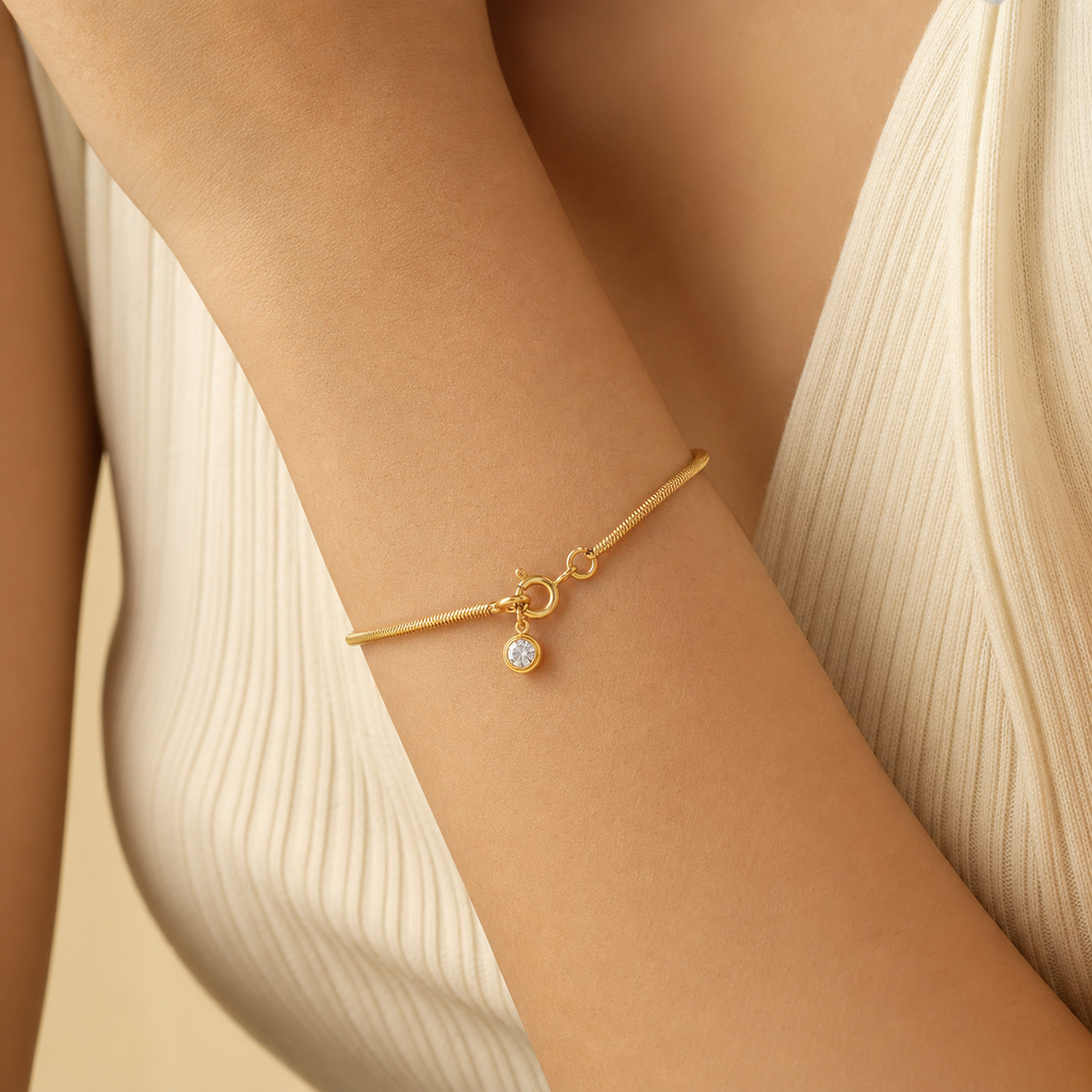 Kaia Snake Chain Bracelet - view 2