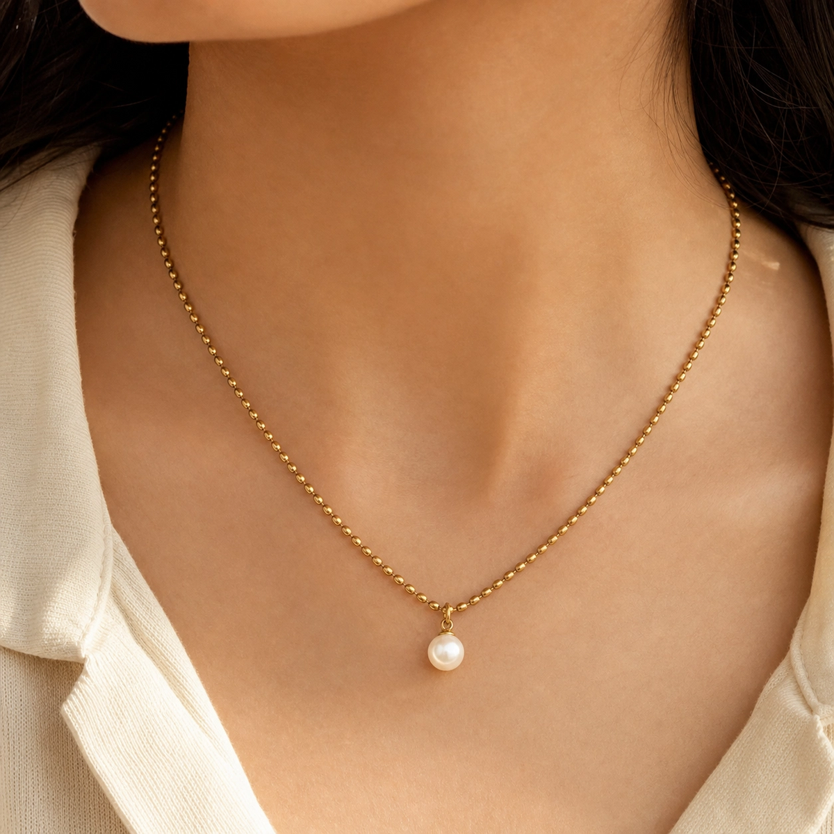 Mae Pearl Drop Choker