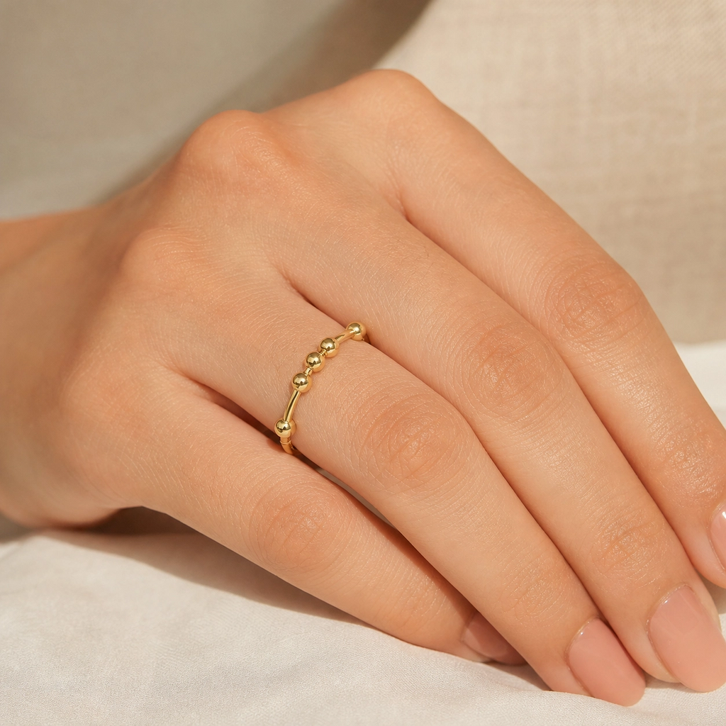 Pia Double Bead Ring