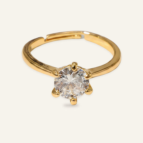 Navya Zircon Solitaire Ring